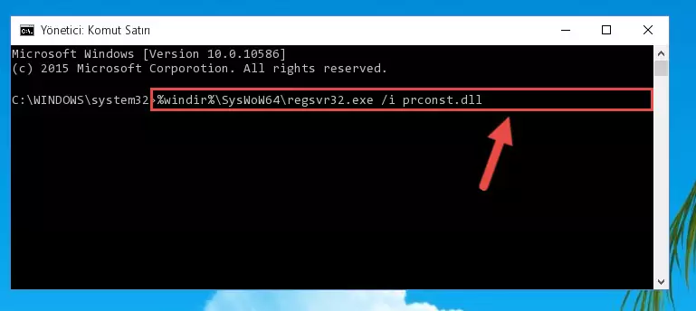 Prconst.dll kütüphanesinin sorunlu kaydını Regedit'den kaldırma (64 Bit için)