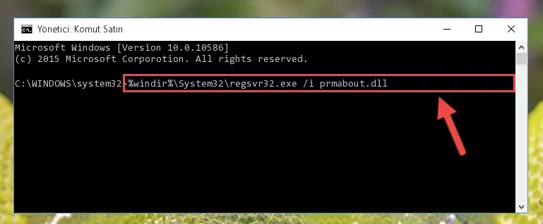 Prmabout.dll kütüphanesinin Windows Kayıt Defterindeki sorunlu kaydını silme