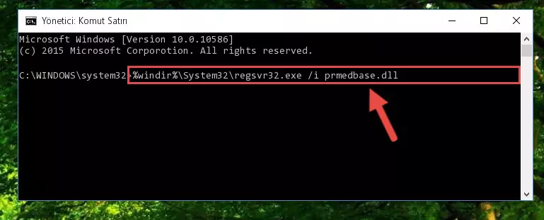 Prmedbase.dll dosyasını sisteme tekrar kaydetme (64 Bit için)