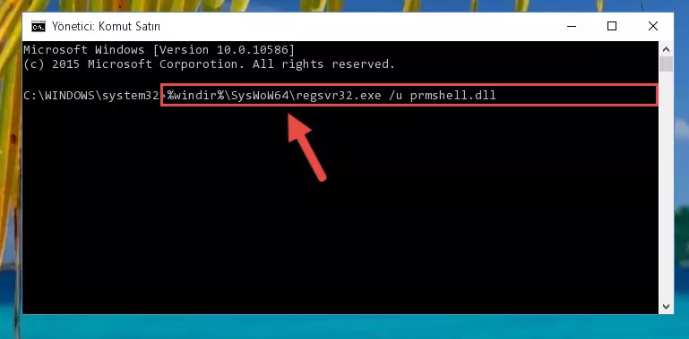 Prmshell.dll dosyası için Regedit (Windows Kayıt Defteri) üzerinde temiz kayıt oluşturma