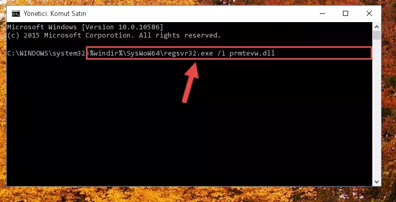 Prmtevw.dll dosyasının bozuk kaydını Kayıt Defterinden kaldırma (64 Bit için)