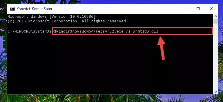 Prmtldb.dll kütüphanesinin Windows Kayıt Defterindeki sorunlu kaydını silme