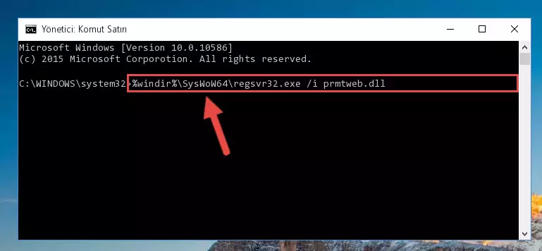 Prmtweb.dll kütüphanesinin Windows Kayıt Defterindeki sorunlu kaydını silme