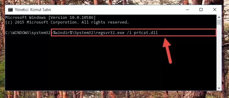 Prtcat.dll kütüphanesinin kaydını sistemden kaldırma