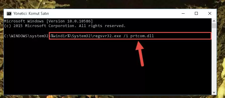 Prtcom.dll kütüphanesinin kaydını sistemden kaldırma