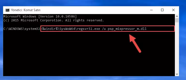 Psp_mixpressor_m.dll kütüphanesini sisteme tekrar kaydetme