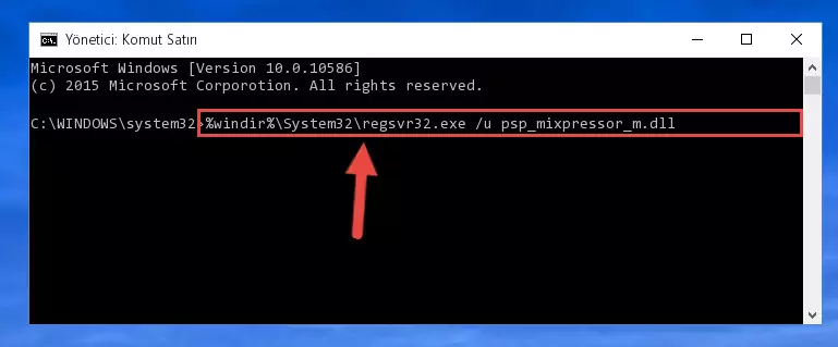 Psp_mixpressor_m.dll kütüphanesini .zip dosyası içinden çıkarma