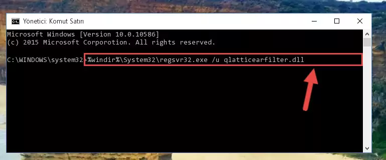 Qlatticearfilter.dll kütüphanesi için yeni kayıt oluşturma