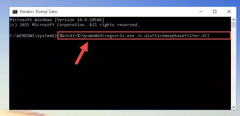 Qlatticemaxphasefilter.dll dosyası için temiz kayıt yaratma (64 Bit için)