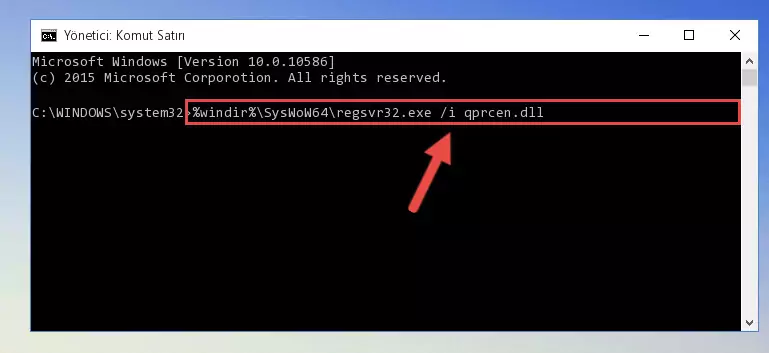 Qprcen.dll dosyasının Windows Kayıt Defterindeki sorunlu kaydını silme