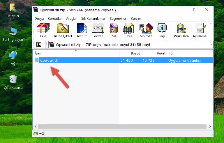 Qpwcall.dll dosyasını programın kurulum dizinine kopyalama