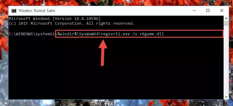 R6game.dll dosyası için Regedit (Windows Kayıt Defteri) üzerinde temiz kayıt oluşturma