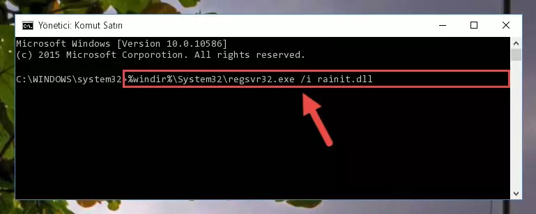 Rainit.dll dosyası için temiz ve doğru kayıt yaratma (64 Bit için)