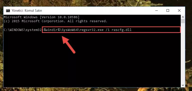 Rascfg.dll kütüphanesinin Windows Kayıt Defterindeki sorunlu kaydını silme