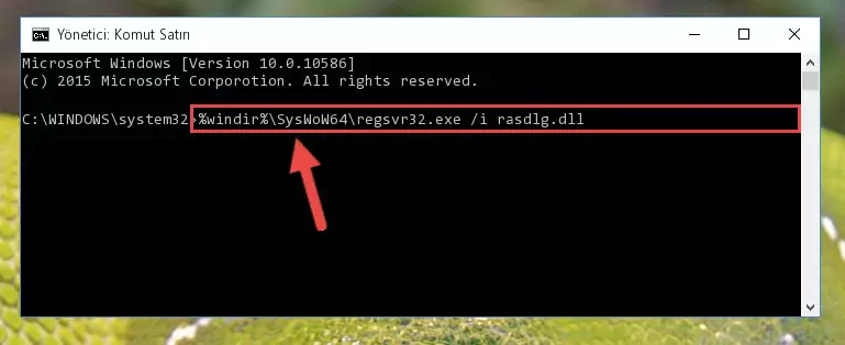 Rasdlg.dll dosyasının bozuk kaydını Windows Kayıt Defterinden kaldırma (64 Bit için)