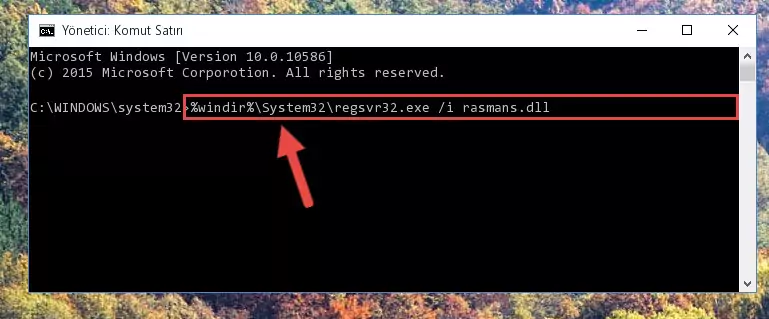 Rasmans.dll dosyası için temiz ve doğru kayıt yaratma (64 Bit için)