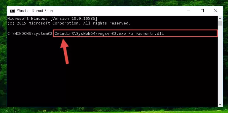 Rasmontr.dll dosyası için Regedit (Windows Kayıt Defteri) üzerinde temiz kayıt oluşturma