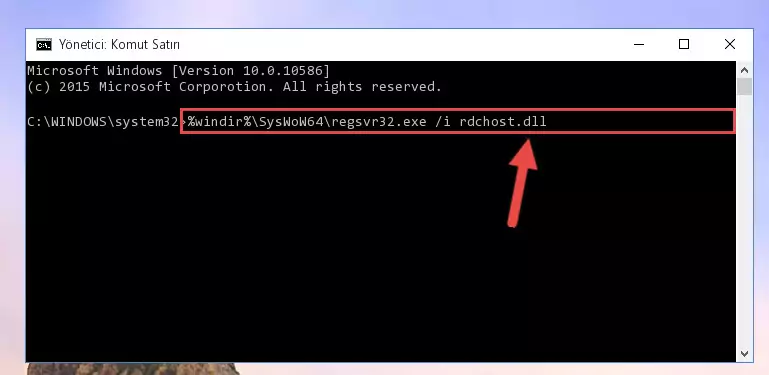 Rdchost.dll dosyasının bozuk kaydını Windows Kayıt Defterinden kaldırma (64 Bit için)