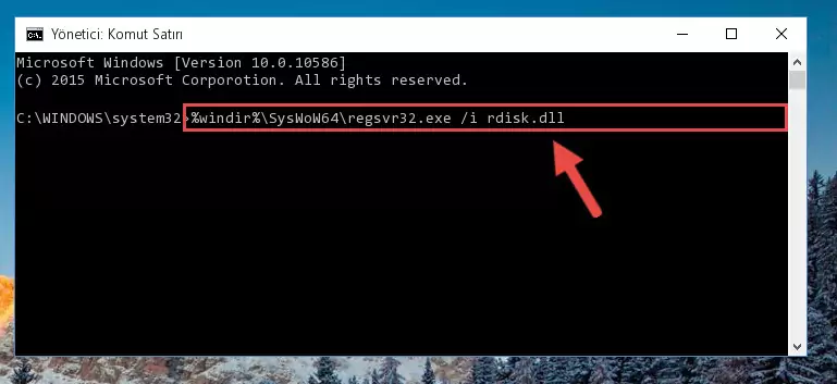 Rdisk.dll dosyasının Windows Kayıt Defteri üzerindeki sorunlu kaydını temizleme