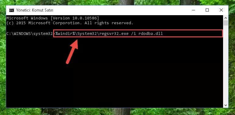 Rdodba.dll dosyasının Windows Kayıt Defterindeki sorunlu kaydını silme
