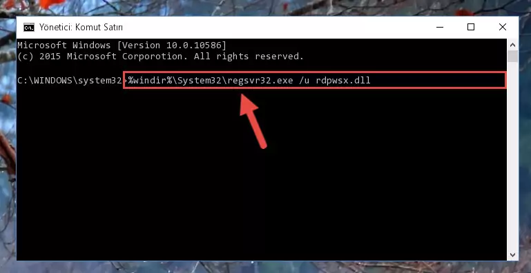 Rdpwsx.dll dosyası için Regedit (Windows Kayıt Defteri) üzerinde temiz kayıt oluşturma