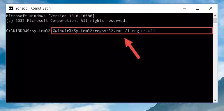 Reg_en.dll kütüphanesinin Windows Kayıt Defteri üzerindeki sorunlu kaydını temizleme
