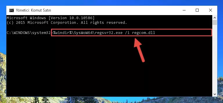 Regcom.dll dosyasının Windows Kayıt Defterindeki sorunlu kaydını silme