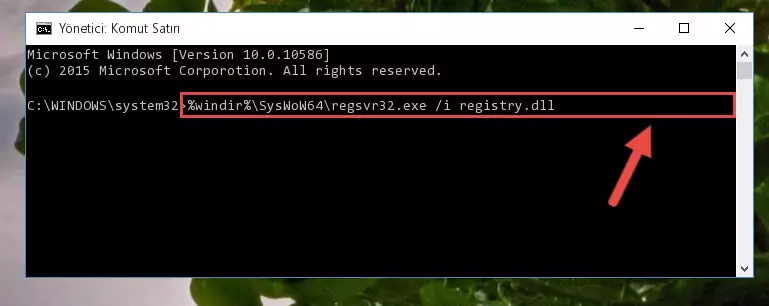 Registry.dll kütüphanesinin bozuk kaydını Kayıt Defterinden kaldırma (64 Bit için)