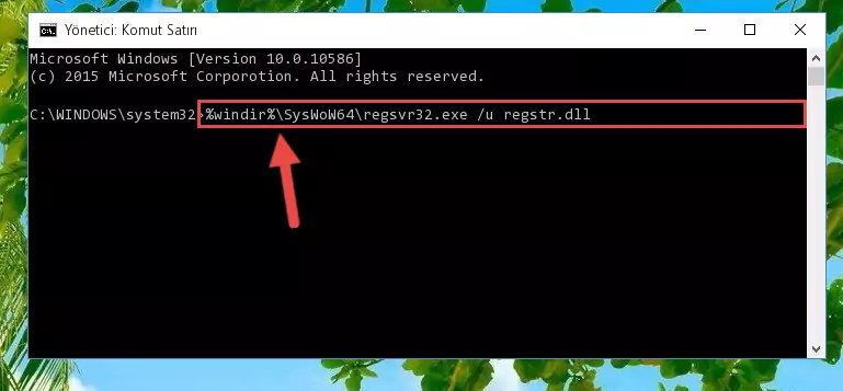 Regstr.dll kütüphanesi için Regedit (Windows Kayıt Defteri) üzerinde temiz kayıt oluşturma