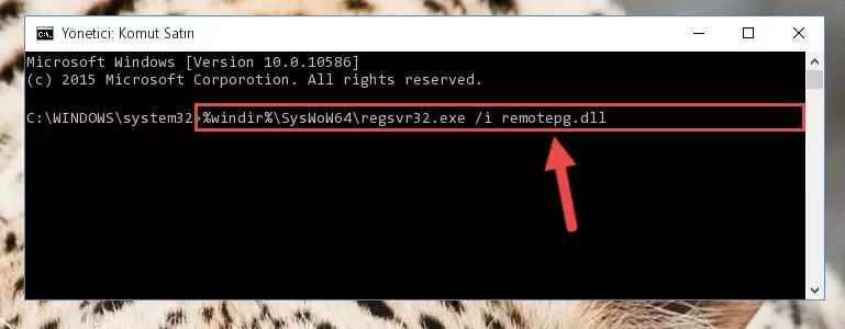 Remotepg.dll kütüphanesinin bozuk kaydını Windows Kayıt Defterinden kaldırma (64 Bit için)
