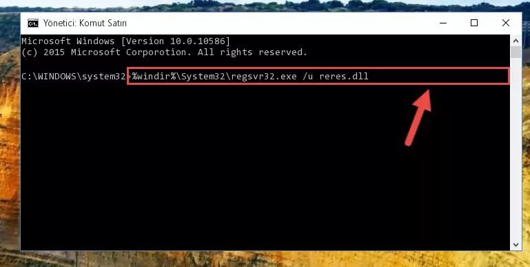 Reres.dll kütüphanesi için Regedit (Windows Kayıt Defteri) üzerinde temiz kayıt oluşturma