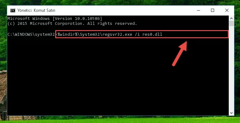 Res0.dll dosyasının Windows Kayıt Defteri üzerindeki sorunlu kaydını temizleme