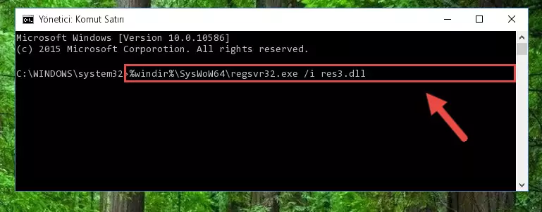 Res3.dll dosyasının bozuk kaydını Windows Kayıt Defterinden kaldırma (64 Bit için)
