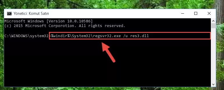 Res3.dll dosyası için Windows Kayıt Defterinde yeni kayıt oluşturma