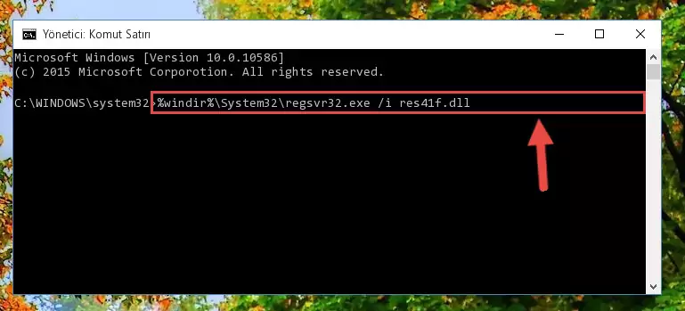 Res41f.dll dosyası için temiz ve doğru kayıt yaratma (64 Bit için)