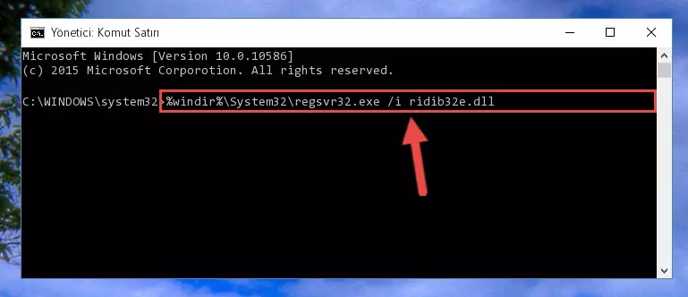 Ridib32e.dll kütüphanesinin Windows Kayıt Defteri üzerindeki sorunlu kaydını temizleme