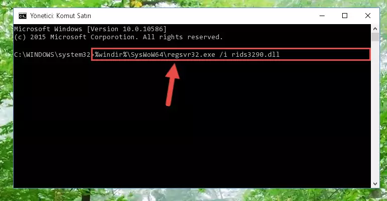 Rids3290.dll dosyasının Windows Kayıt Defterindeki sorunlu kaydını silme