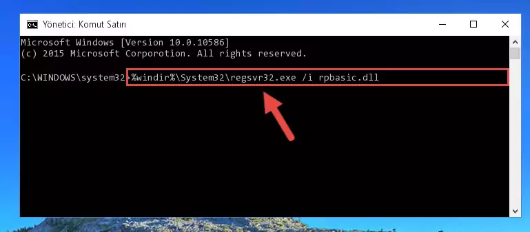 Rpbasic.dll kütüphanesinin kaydını sistemden kaldırma