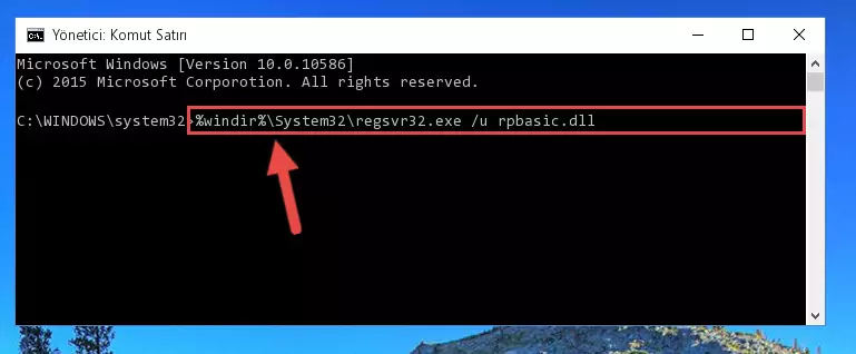 Rpbasic.dll kütüphanesi için Regedit (Windows Kayıt Defteri) üzerinde temiz kayıt oluşturma