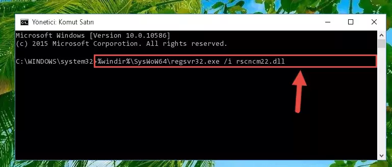 Rscncm22.dll kütüphanesinin kaydını sistemden kaldırma