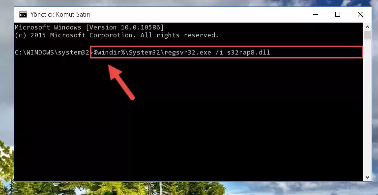 S32rap8.dll dosyasının Windows Kayıt Defterindeki sorunlu kaydını silme