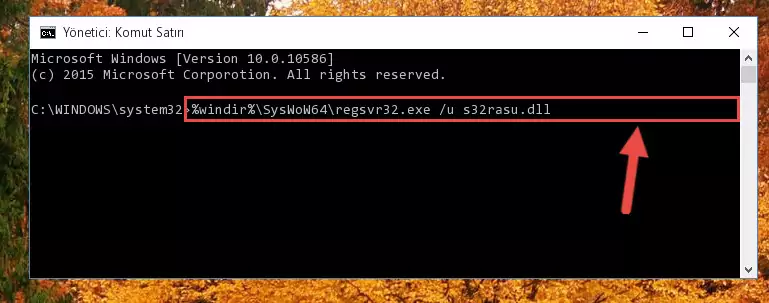 S32rasu.dll dosyası için Windows Kayıt Defterinde yeni kayıt oluşturma