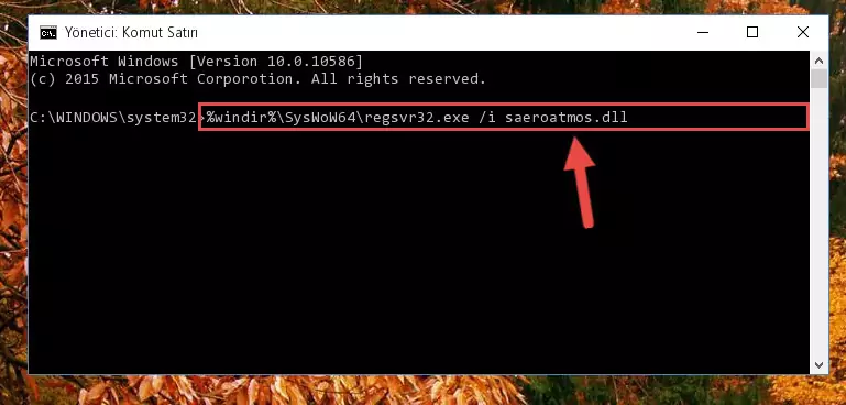 Saeroatmos.dll dosyasının bozuk kaydını Windows Kayıt Defterinden kaldırma (64 Bit için)