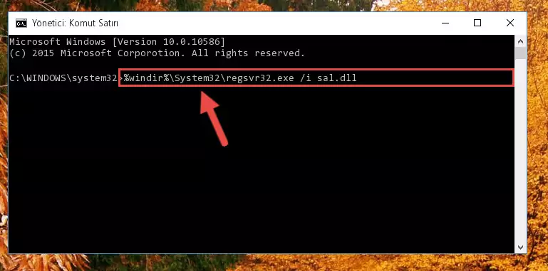 Sal.dll dosyasının Windows Kayıt Defterindeki sorunlu kaydını silme