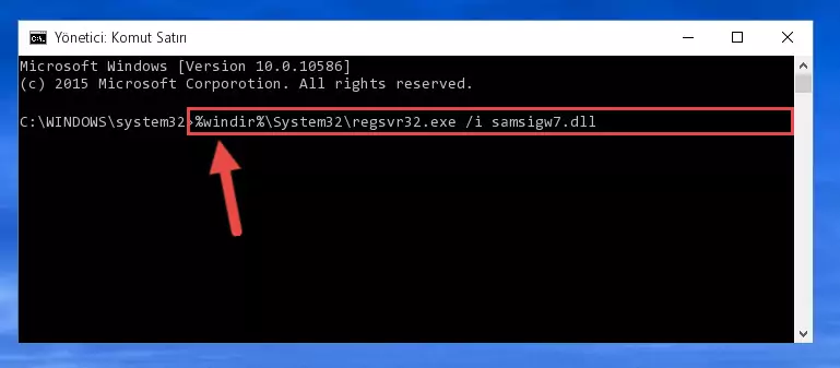 Samsigw7.dll dosyasının Windows Kayıt Defteri üzerindeki sorunlu kaydını temizleme
