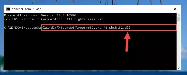 Sbcht32.dll kütüphanesinin bozuk kaydını Windows Kayıt Defterinden kaldırma (64 Bit için)