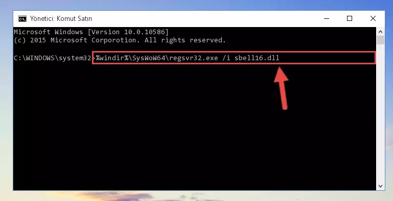 Sbell16.dll dosyasının Windows Kayıt Defterindeki sorunlu kaydını silme