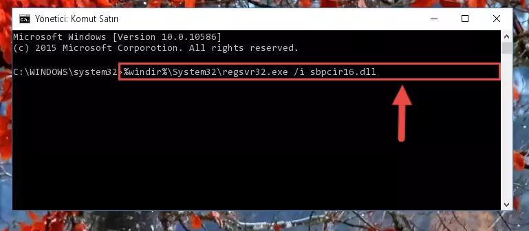 Sbpcir16.dll kütüphanesini sisteme tekrar kaydetme (64 Bit için)