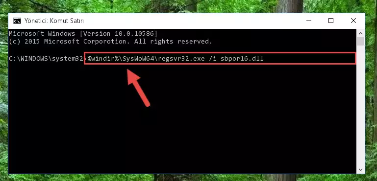 Sbpor16.dll dosyasının bozuk kaydını Windows Kayıt Defterinden kaldırma (64 Bit için)