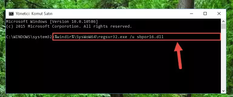Sbpor16.dll dosyası için temiz kayıt oluşturma (64 Bit için)